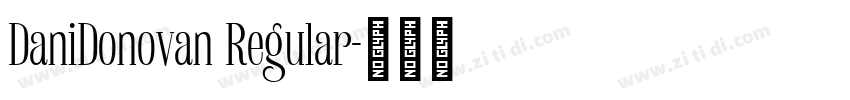 DaniDonovan Regular字体转换